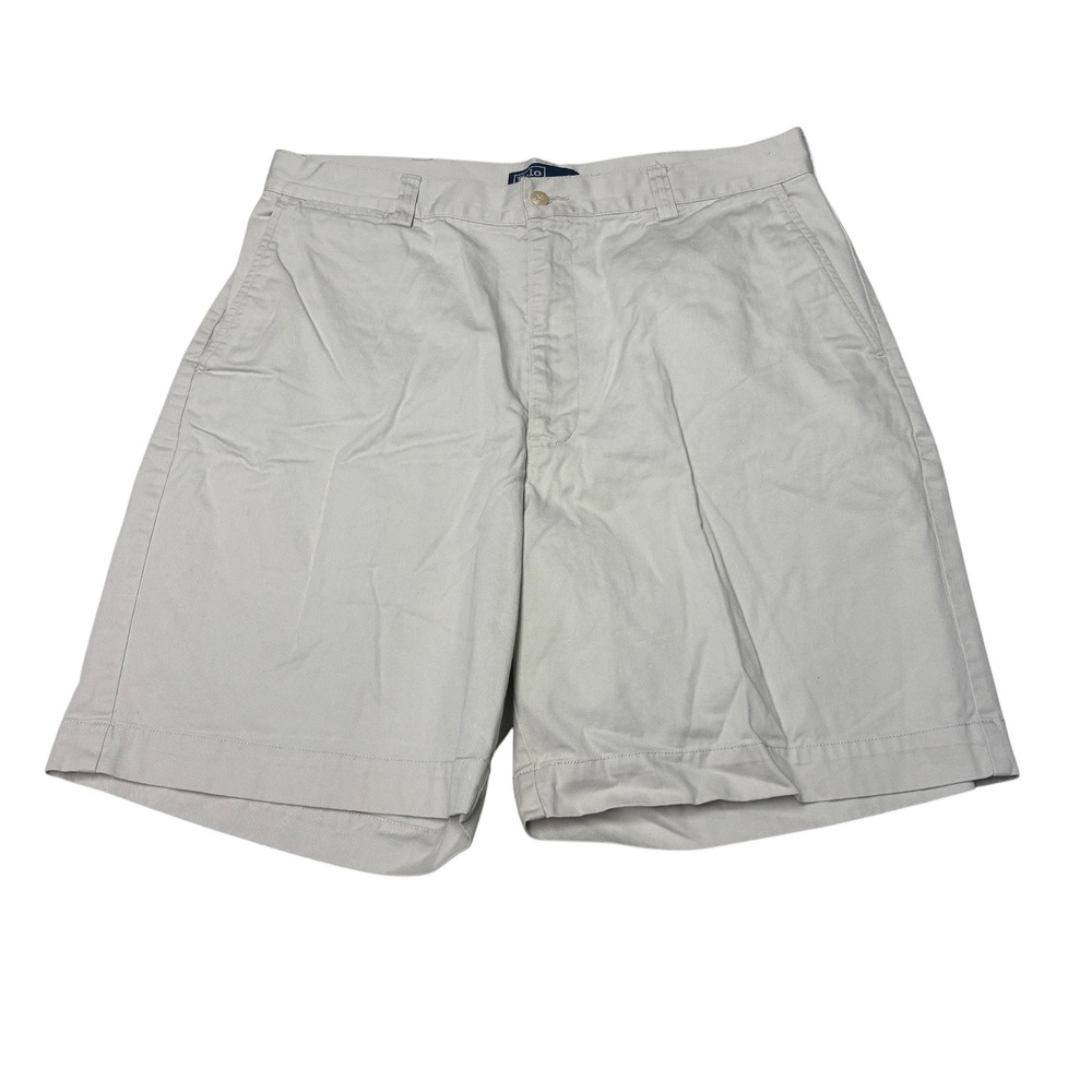 Polo Ralph‎ Lauren Philip Short Mens 36X8 Khaki Tan Classic Chino Cotton Shorts